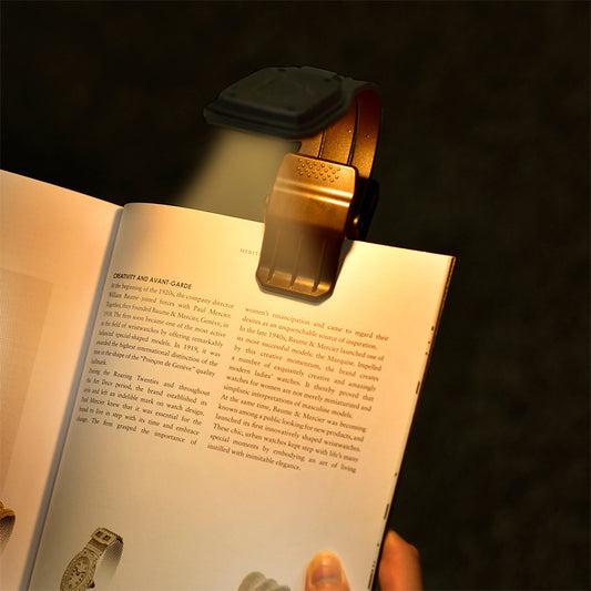 Portable Book Clip Lamp Four-gear Adjustable Rechargeable Eye-protection Lamp Warm Light